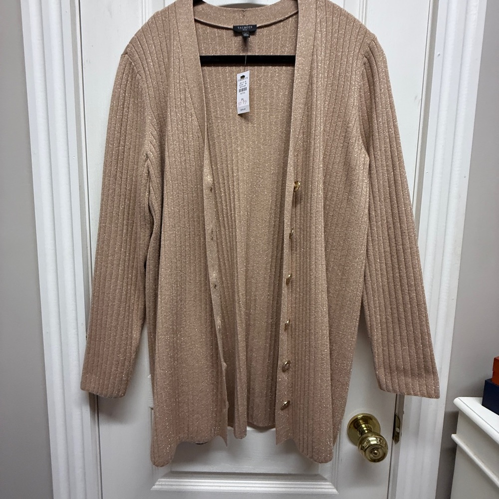NWT Talbot’s duster Sweater Cardigan